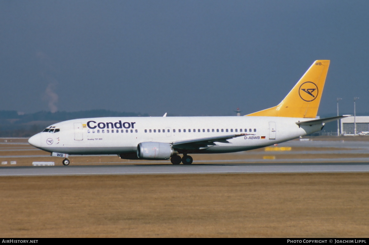 Aircraft Photo of D-ABWB | Boeing 737-330 | Condor Flugdienst | AirHistory.net #469680