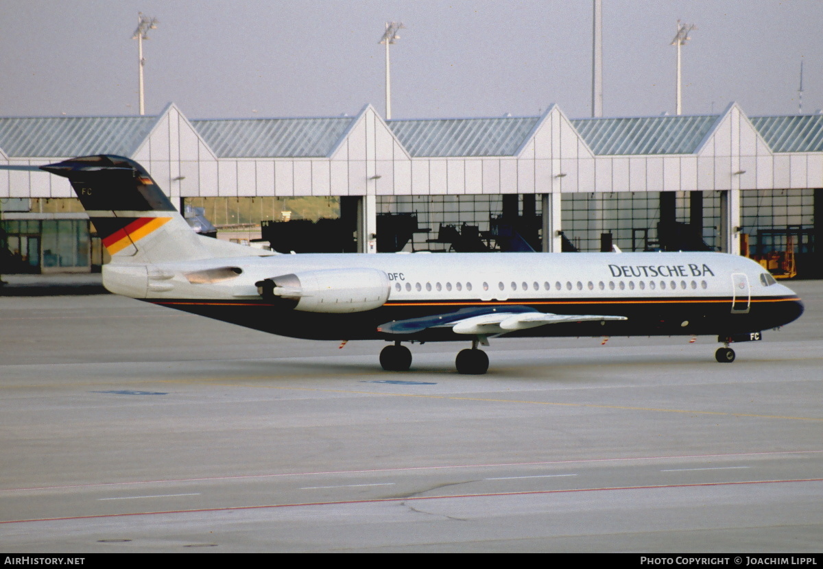 Aircraft Photo of D-ADFC | Fokker 100 (F28-0100) | Deutsche BA | AirHistory.net #469772