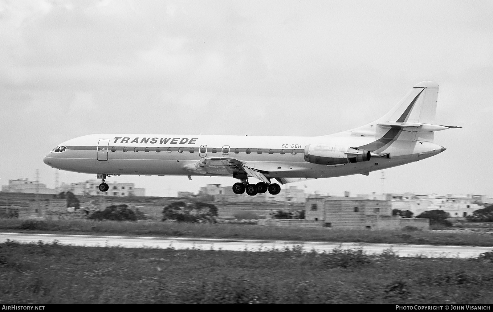 Aircraft Photo of SE-DEH | Sud SE-210 Caravelle 10B3 Super B | Transwede Airways | AirHistory.net #469781