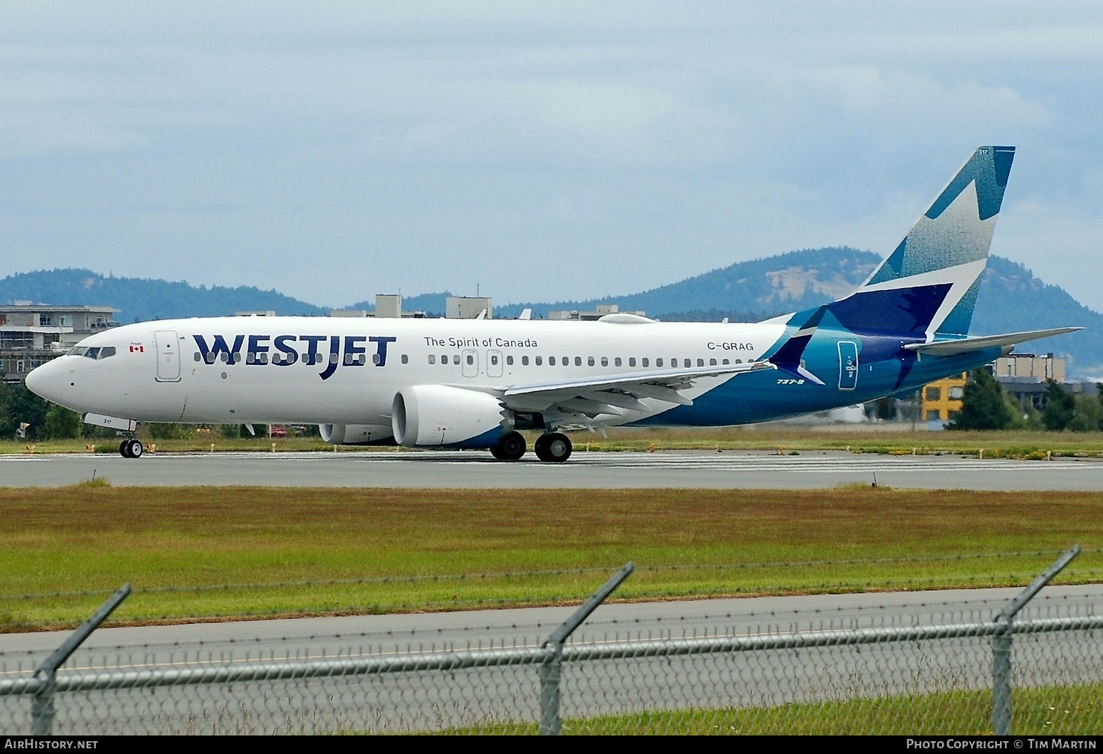 Aircraft Photo of C-GRAG | Boeing 737-8 Max 8 | WestJet | AirHistory.net #469815