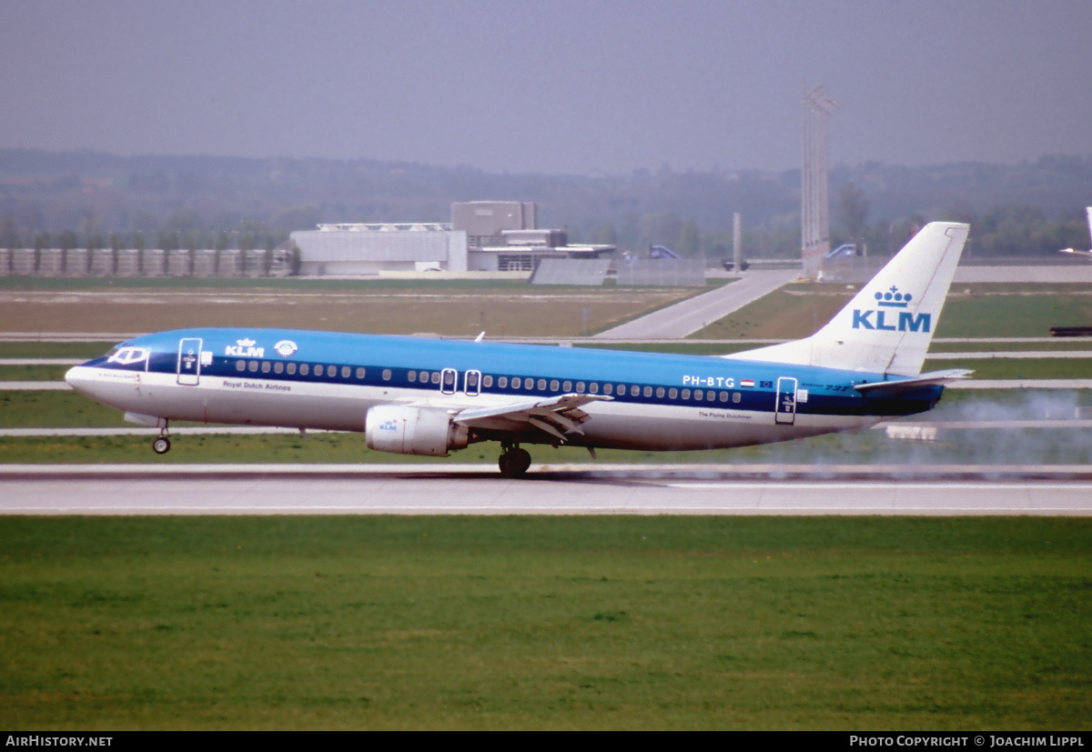 Aircraft Photo of PH-BTG | Boeing 737-406 | KLM - Royal Dutch Airlines | AirHistory.net #469819