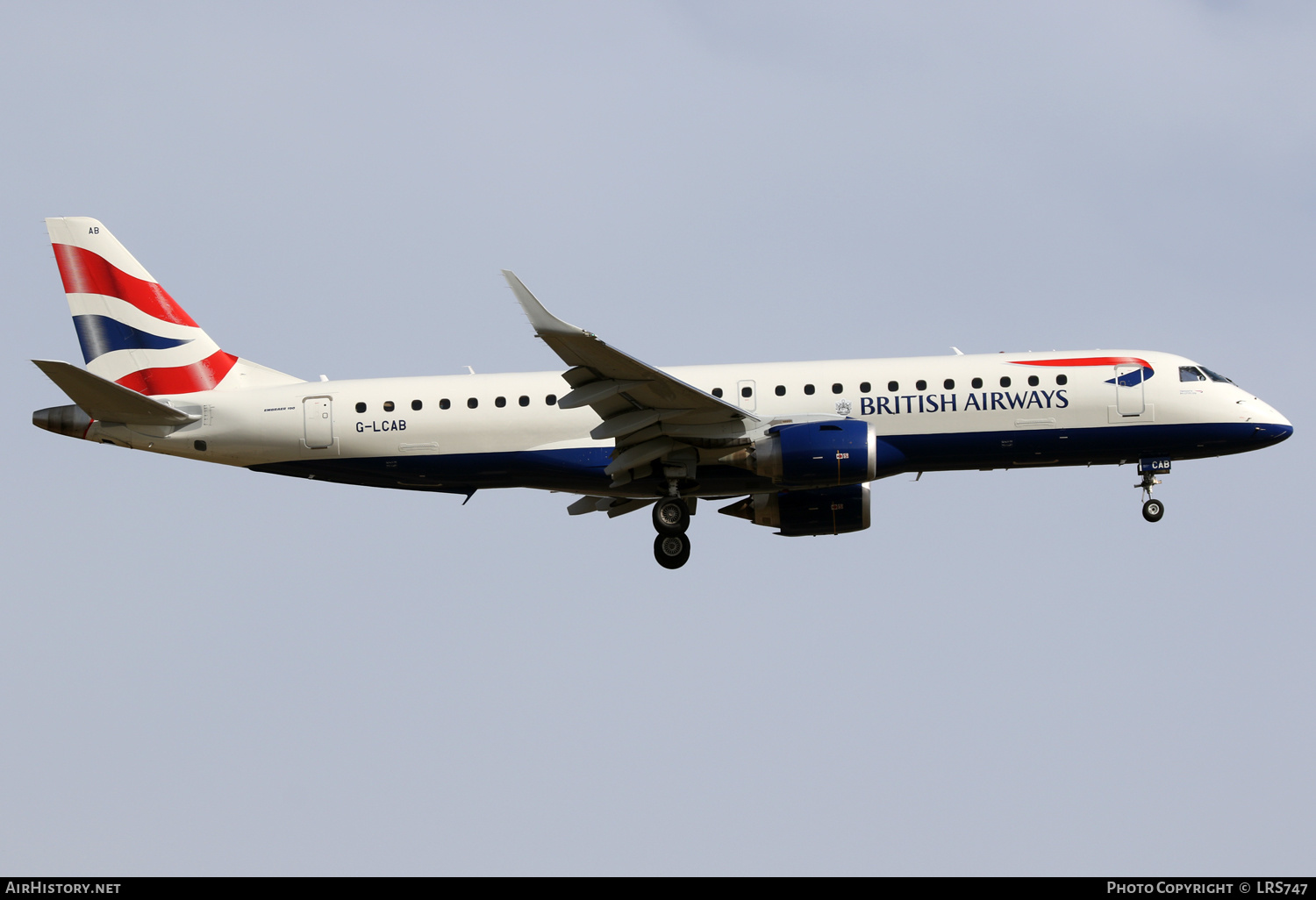 Aircraft Photo of G-LCAB | Embraer 190SR (ERJ-190-100SR) | British Airways | AirHistory.net #469825