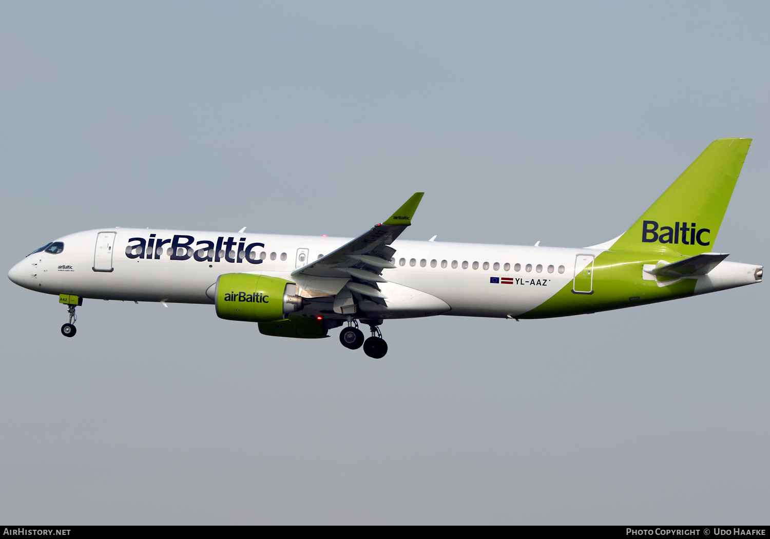 Aircraft Photo of YL-AAZ | Airbus A220-371 (BD-500-1A11) | AirBaltic | AirHistory.net #469887