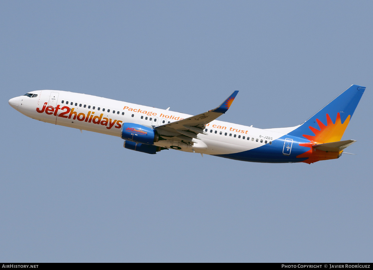 Aircraft Photo of G-JZBS | Boeing 737-800 | Jet2 Holidays | AirHistory.net #469932