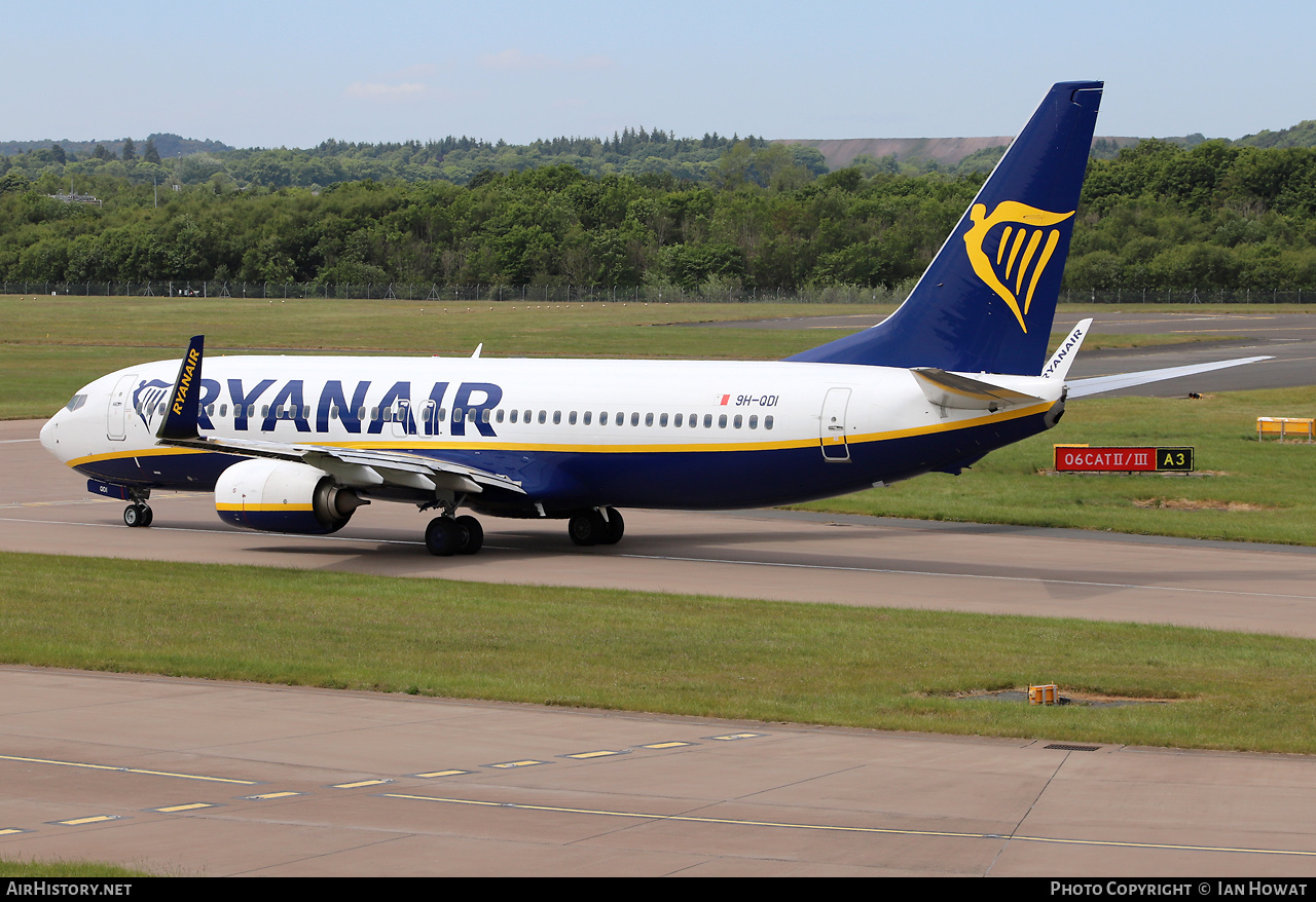 Aircraft Photo of 9H-QDI | Boeing 737-800 | Ryanair | AirHistory.net #469955