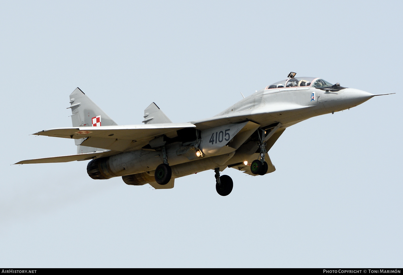 Aircraft Photo of 4105 | Mikoyan-Gurevich MiG-29GT (9-51) | Poland - Air Force | AirHistory.net #469974