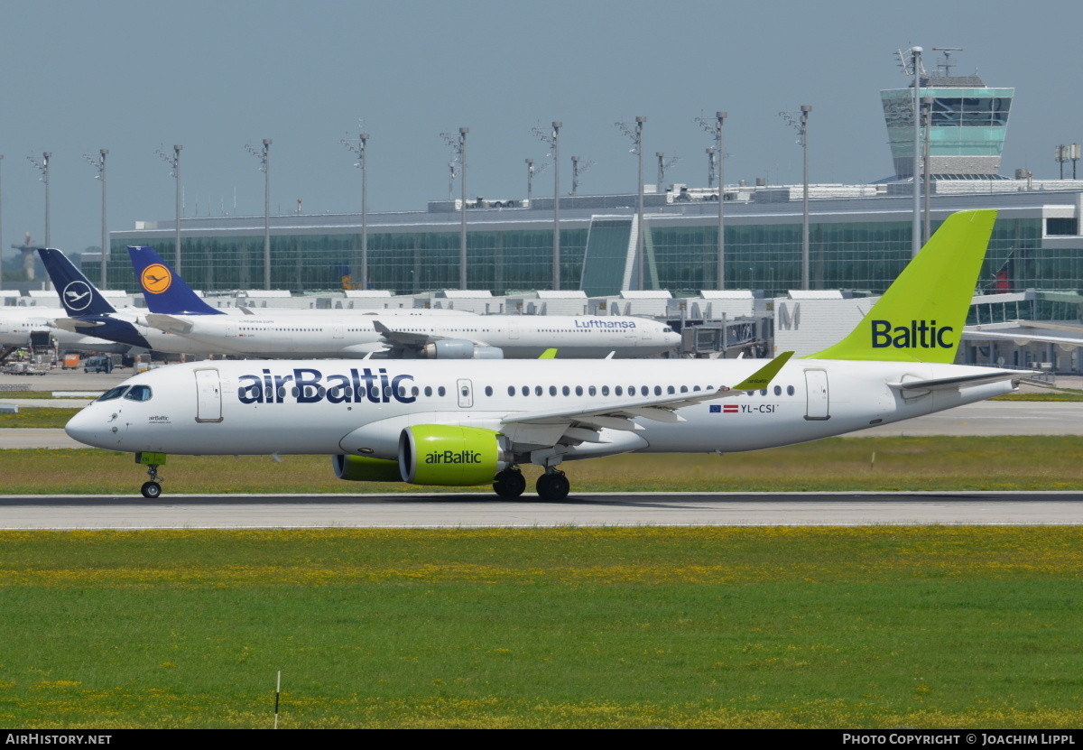 Aircraft Photo of YL-CSI | Bombardier CSeries CS300 (BD-500-1A11) | AirBaltic | AirHistory.net #469994