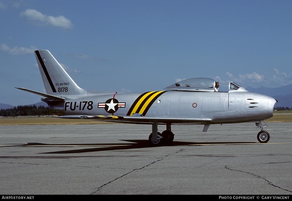 Aircraft Photo of N178 / 8178 | North American F-86A Sabre | USA - Air Force | AirHistory.net #470090