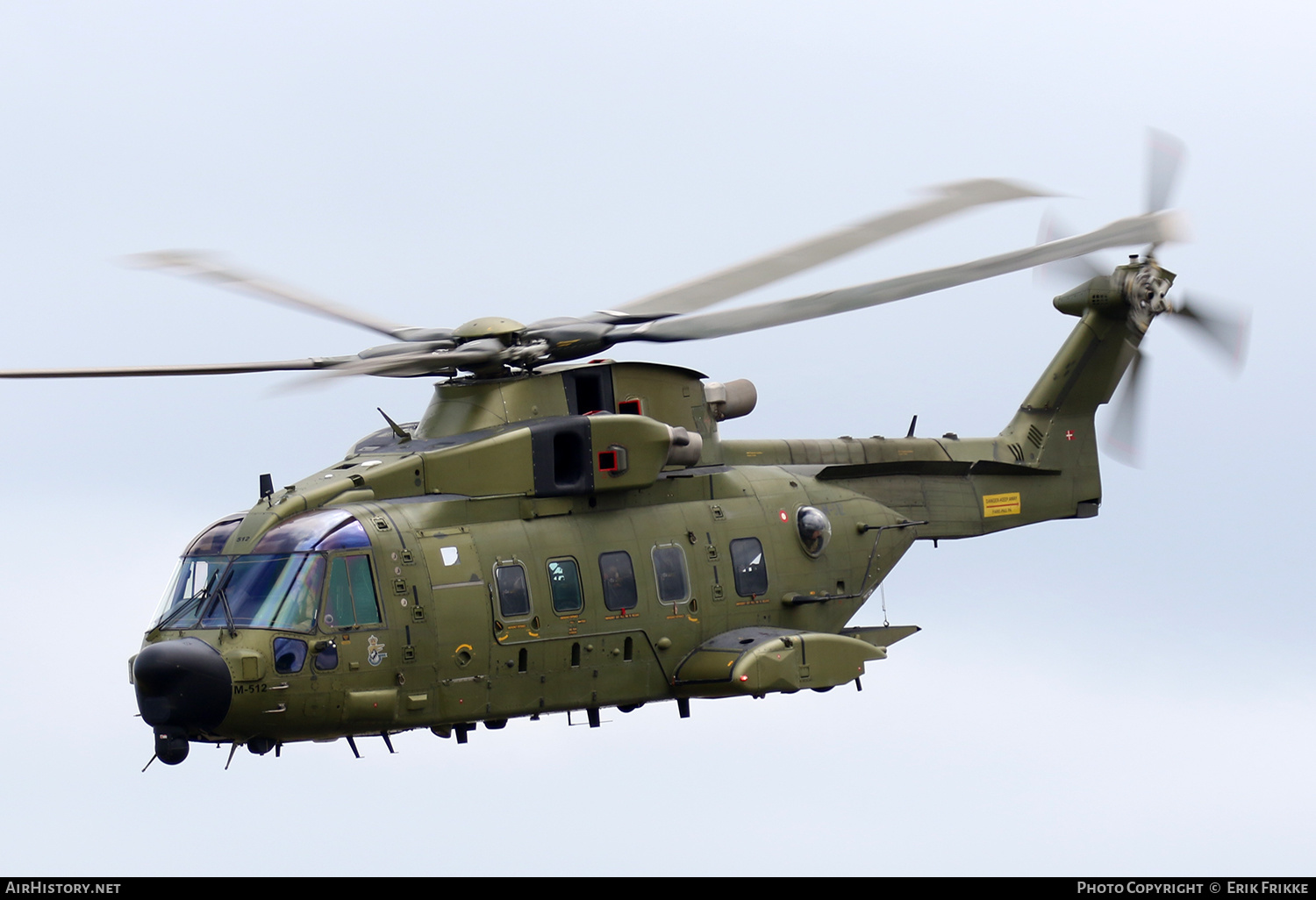 Aircraft Photo of M-512 | AgustaWestland EH101-512 Merlin Joint Supporter | Denmark - Air Force | AirHistory.net #470127