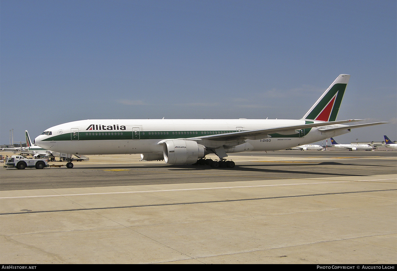 Aircraft Photo of I-DISO | Boeing 777-243/ER | Alitalia | AirHistory.net #470231