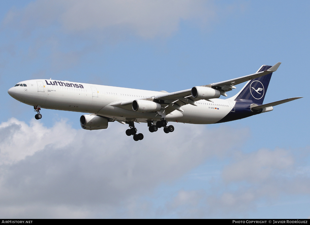 Aircraft Photo of D-AIFD | Airbus A340-313 | Lufthansa | AirHistory.net #470288