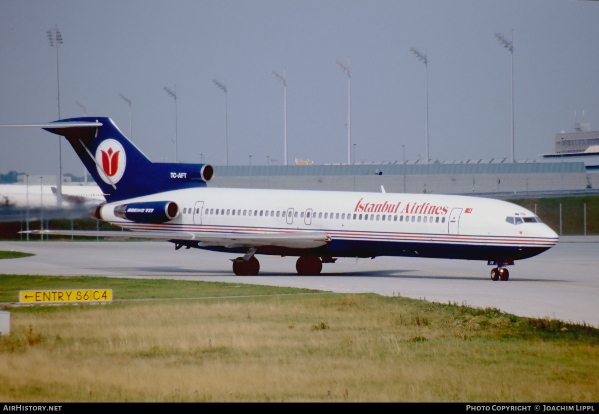 Aircraft Photo of TC-AFT | Boeing 727-230/Adv | Istanbul Airlines | AirHistory.net #470303