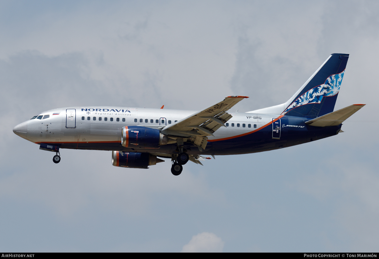 Aircraft Photo of VP-BRG | Boeing 737-53C | Nordavia - Regional Airlines | AirHistory.net #470322