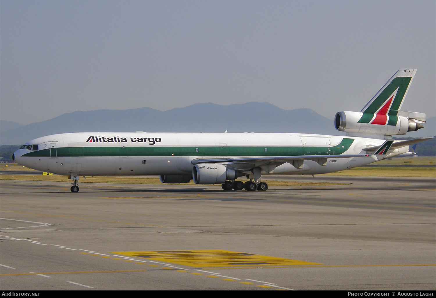 Aircraft Photo of EI-UPE | McDonnell Douglas MD-11F | Alitalia Cargo | AirHistory.net #470393