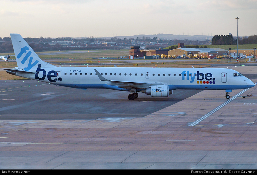 Aircraft Photo of G-FBEM | Embraer 195LR (ERJ-190-200LR) | Flybe | AirHistory.net #470481