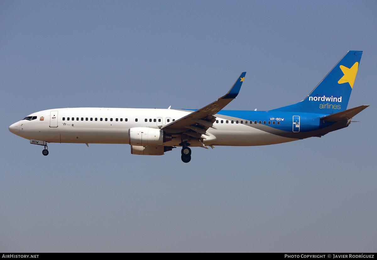 Aircraft Photo of VP-BOW | Boeing 737-8Q8 | Nordwind Airlines | AirHistory.net #470494