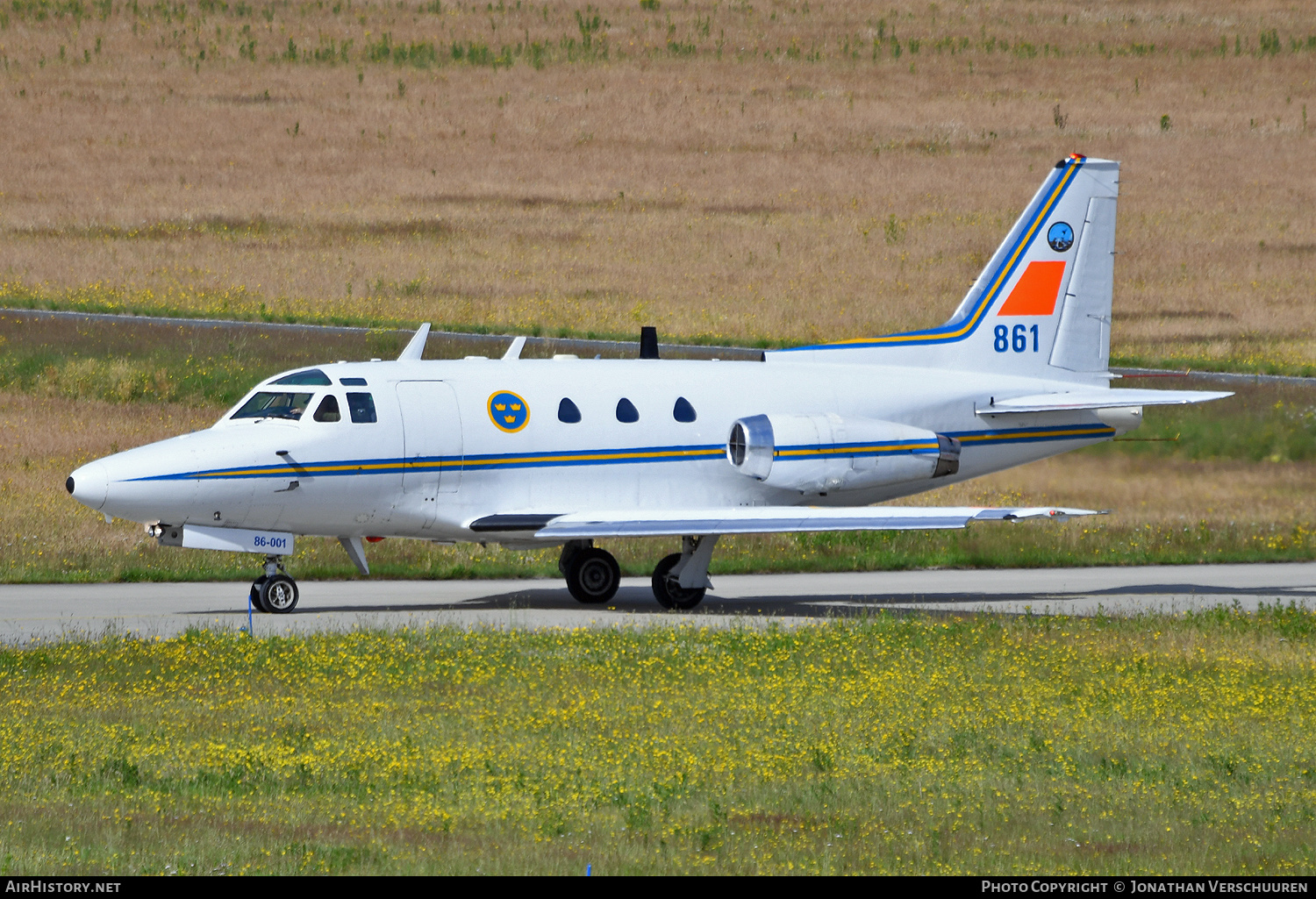 Aircraft Photo of 86001 | North American Tp86 Sabreliner | Sweden - Air Force | AirHistory.net #470531