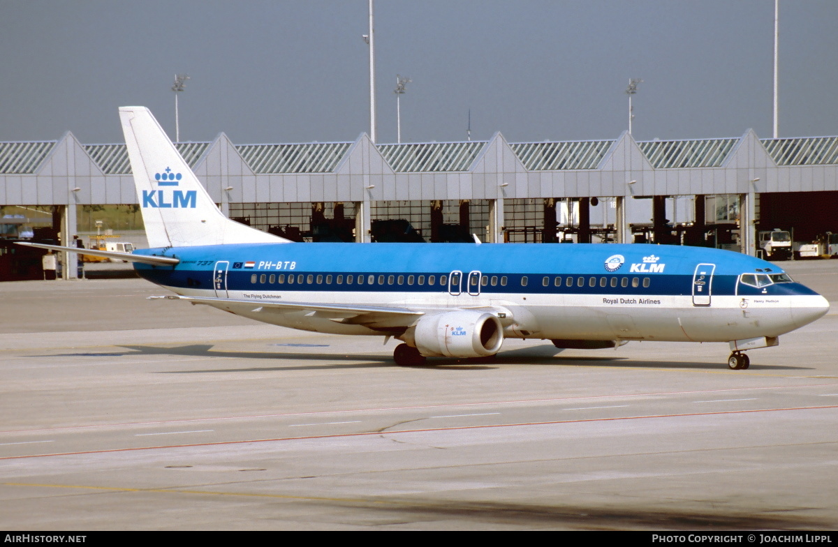 Aircraft Photo of PH-BTB | Boeing 737-406 | KLM - Royal Dutch Airlines | AirHistory.net #470541