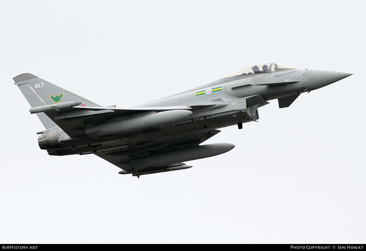 Aircraft Photo of ZJ917 | Eurofighter EF-2000 Typhoon FGR4 | UK - Air Force | AirHistory.net #470545