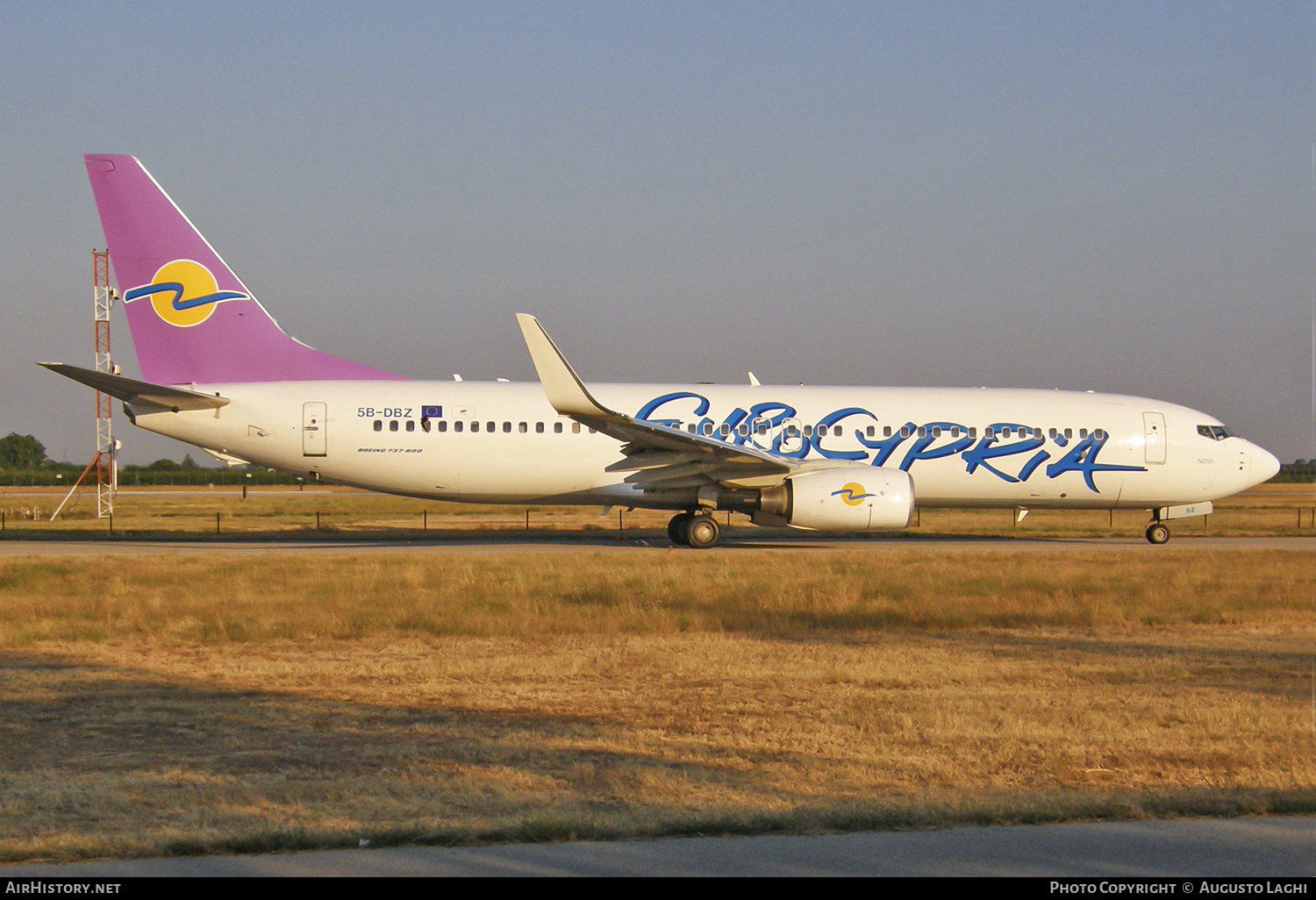 Aircraft Photo of 5B-DBZ | Boeing 737-8BK | Eurocypria Airlines | AirHistory.net #470552