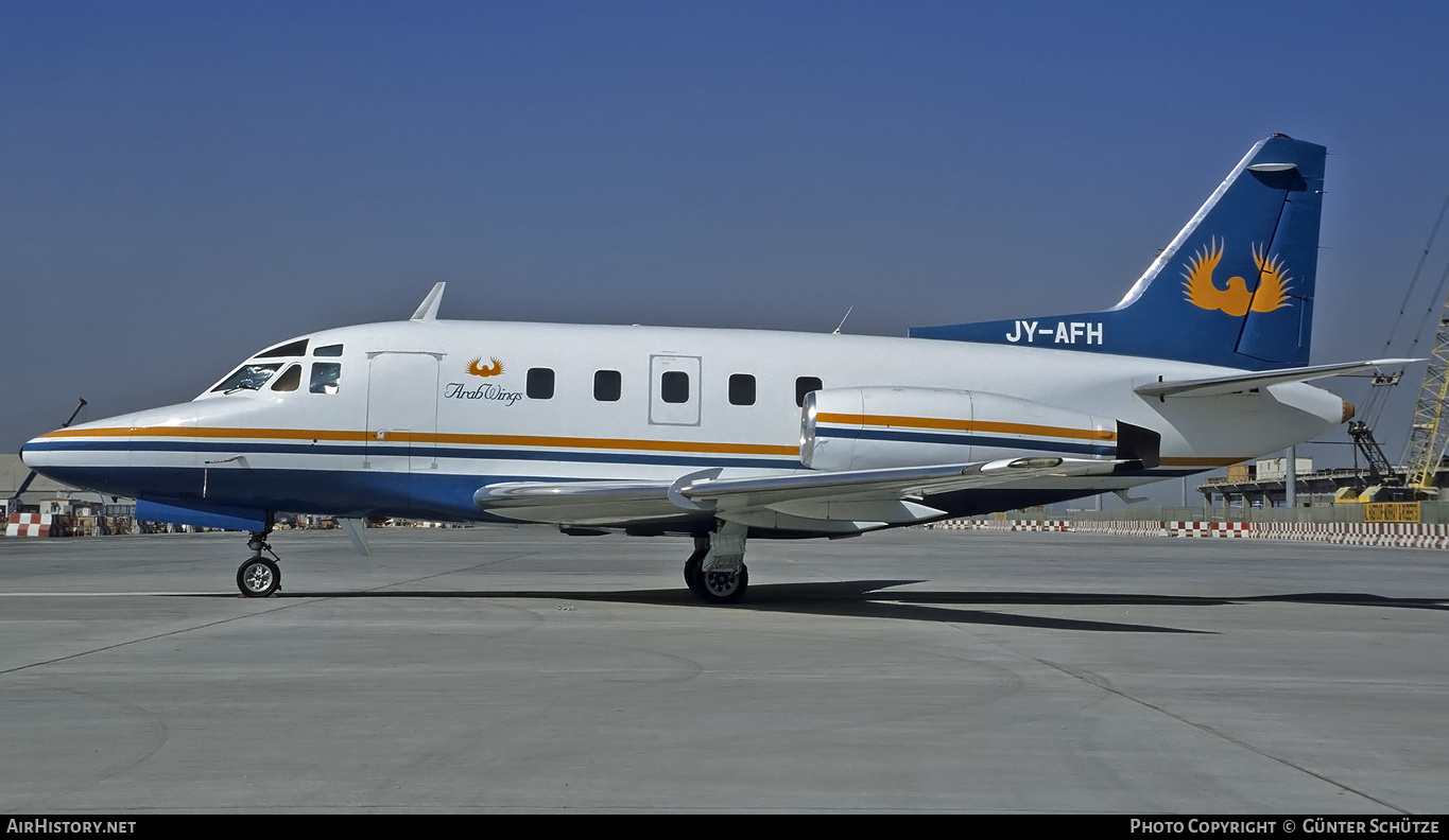 Aircraft Photo of JY-AFH | North American Rockwell NA-380 Sabreliner 75A | Arab Wings | AirHistory.net #470557