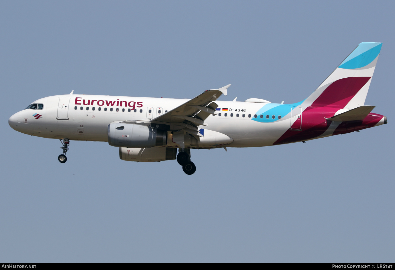 Aircraft Photo of D-AGWG | Airbus A319-132 | Eurowings | AirHistory.net #470561