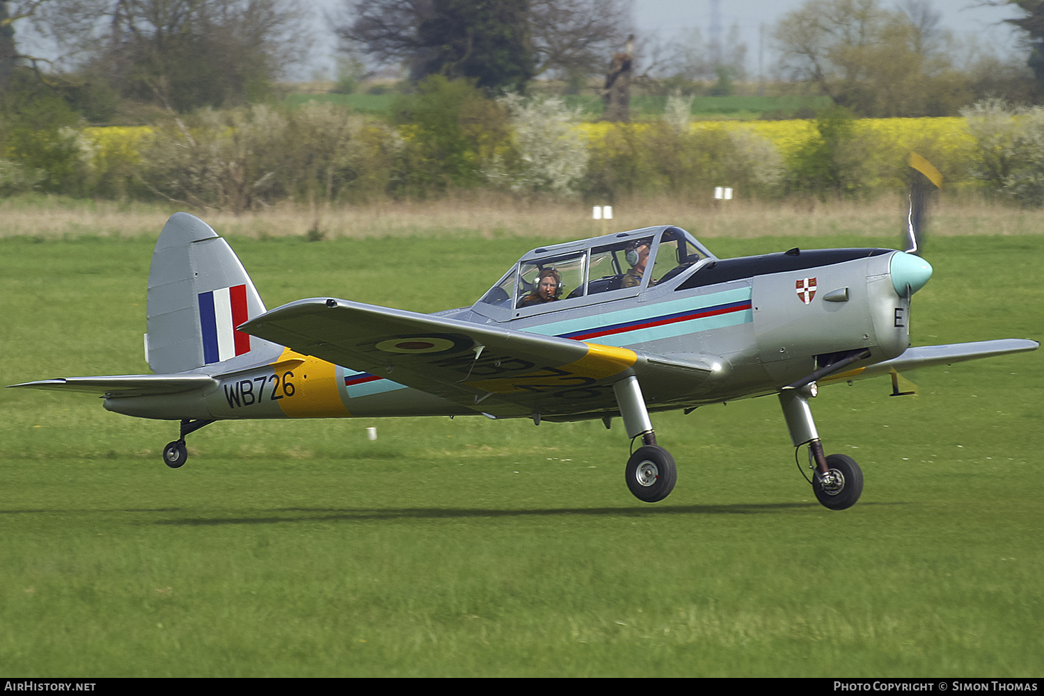 Aircraft Photo of G-AOSK / WB726 | De Havilland DHC-1 Chipmunk Mk22 | UK - Air Force | AirHistory.net #470588
