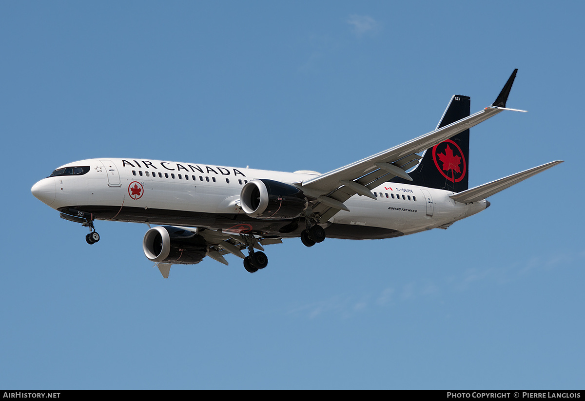 Aircraft Photo of C-GEHV | Boeing 737-8 Max 8 | Air Canada | AirHistory.net #470619