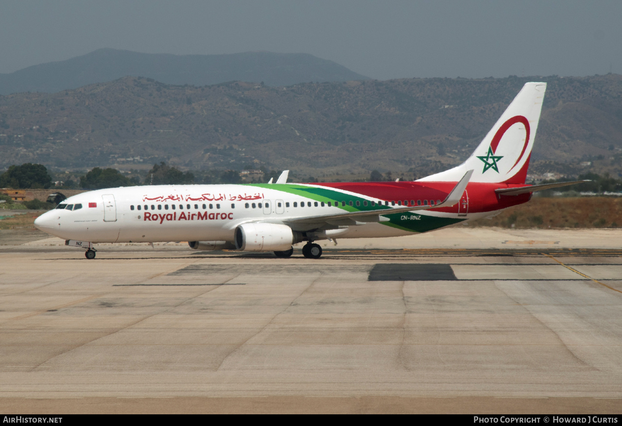 Aircraft Photo of CN-RNZ | Boeing 737-8B6 | Royal Air Maroc - RAM | AirHistory.net #470650