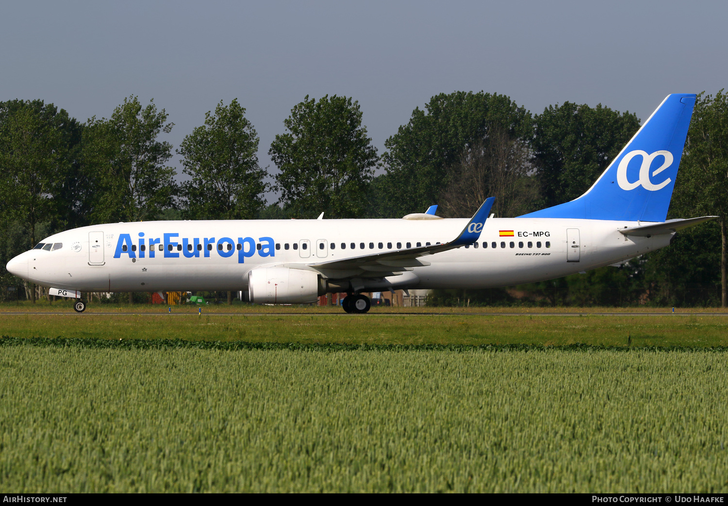 Aircraft Photo of EC-MPG | Boeing 737-800 | Air Europa | AirHistory.net #470666