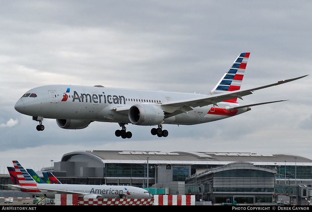 Aircraft Photo of N811AB | Boeing 787-8 Dreamliner | American Airlines | AirHistory.net #470694