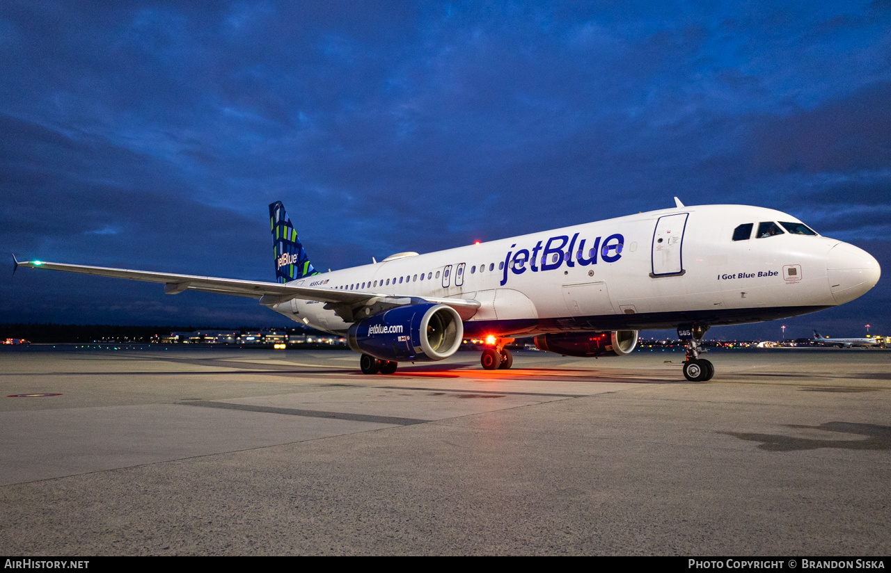 Aircraft Photo of N585JB | Airbus A320-232 | JetBlue Airways | AirHistory.net #470741