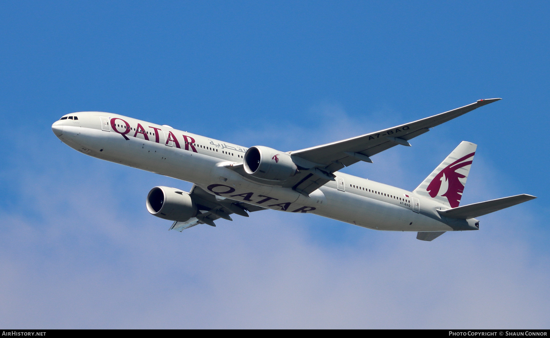 Aircraft Photo of A7-BAQ | Boeing 777-3DZ/ER | Qatar Airways | AirHistory.net #470824