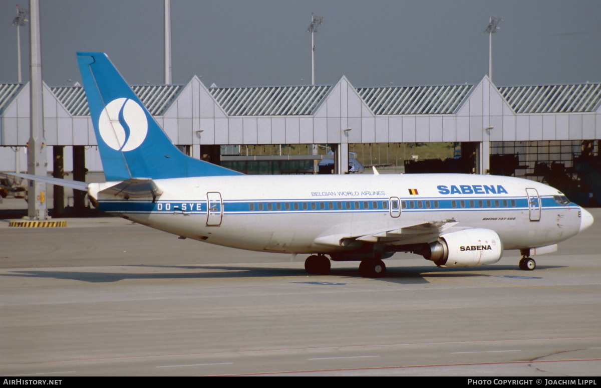 Aircraft Photo of OO-SYE | Boeing 737-529 | Sabena | AirHistory.net #470857