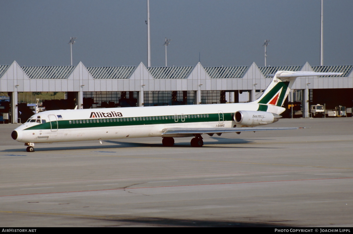 Aircraft Photo of I-DAWG | McDonnell Douglas MD-82 (DC-9-82) | Alitalia | AirHistory.net #470876