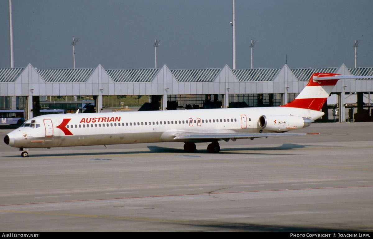 Aircraft Photo of OE-LDS | McDonnell Douglas MD-81 (DC-9-81) | Austrian Airlines | AirHistory.net #470879