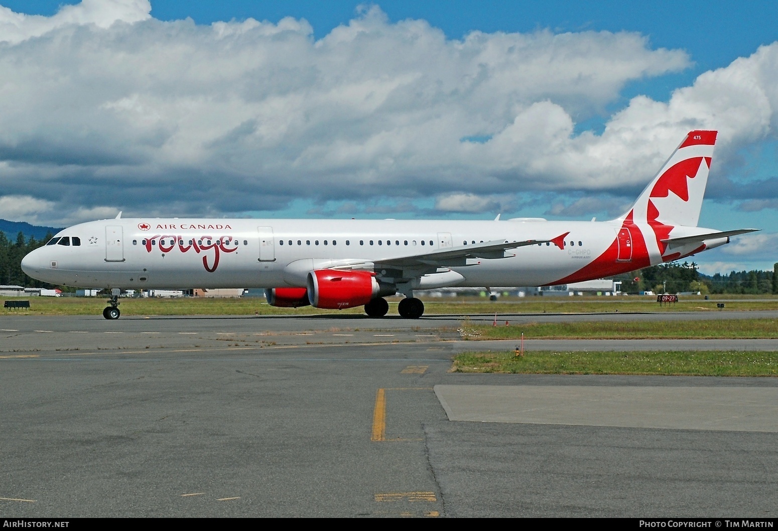 Aircraft Photo of C-GHPD | Airbus A321-211 | Air Canada Rouge | AirHistory.net #470886