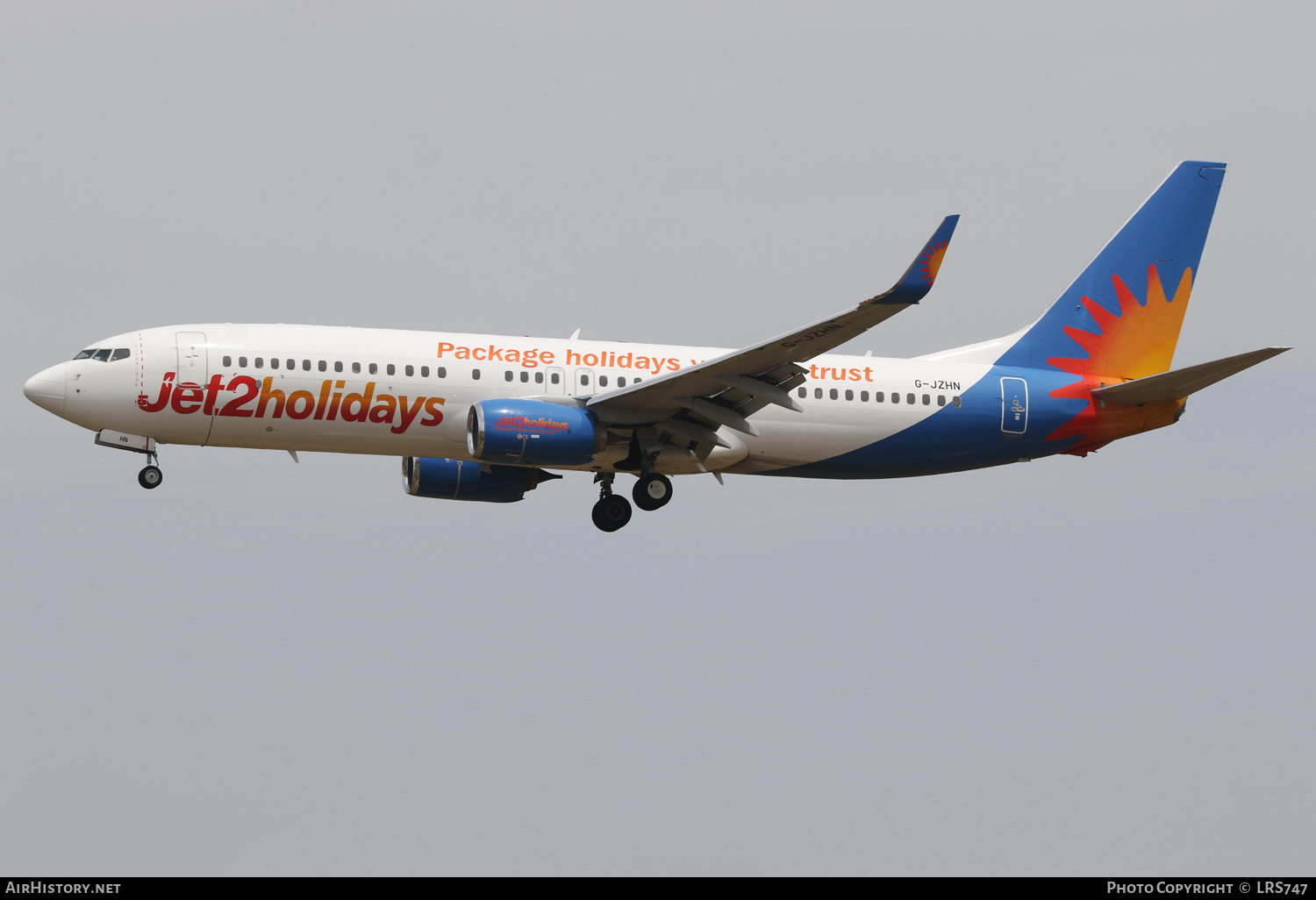 Aircraft Photo of G-JZHN | Boeing 737-800 | Jet2 Holidays | AirHistory.net #470907