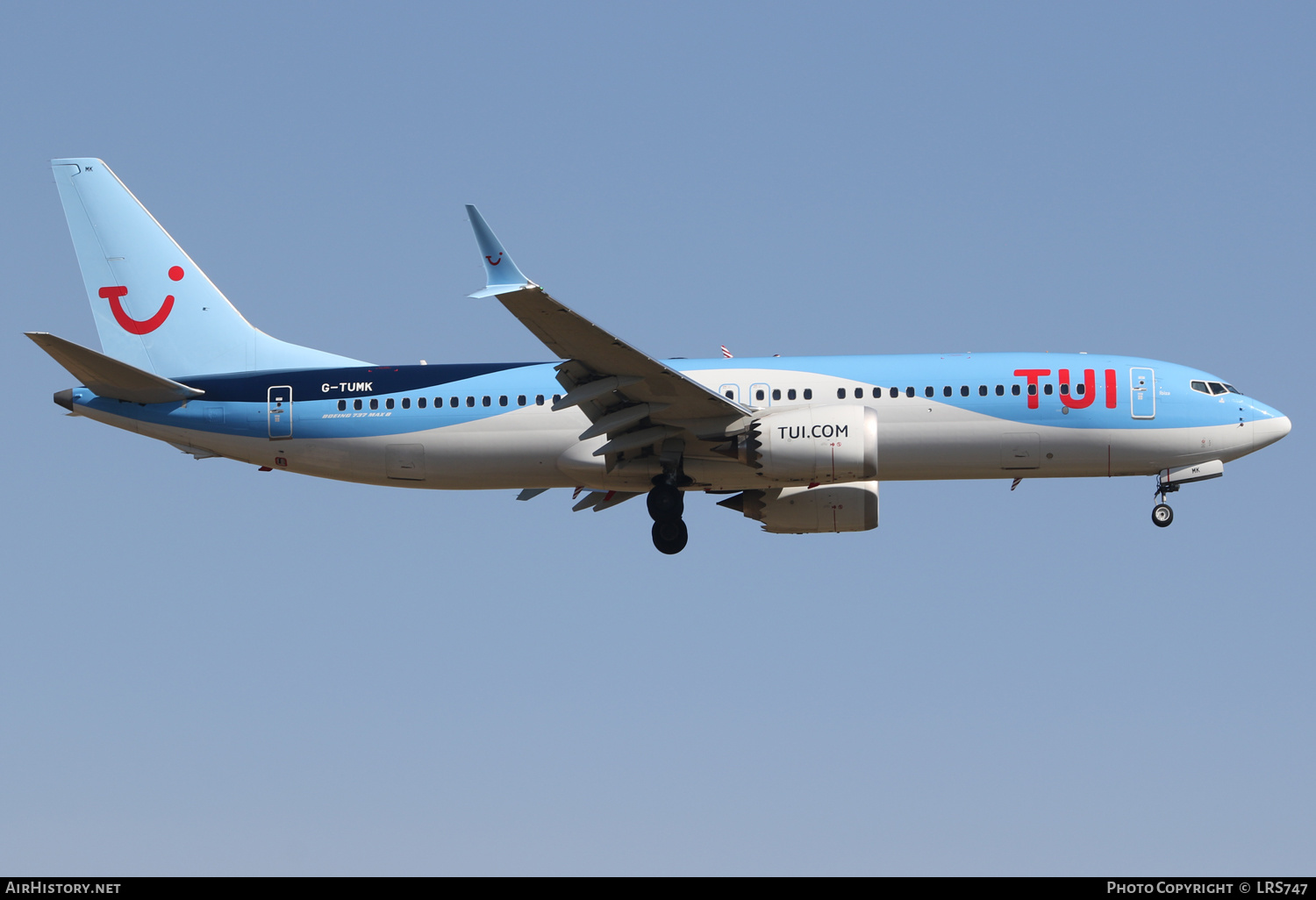 Aircraft Photo of G-TUMK | Boeing 737-8 Max 8 | TUI | AirHistory.net #470911