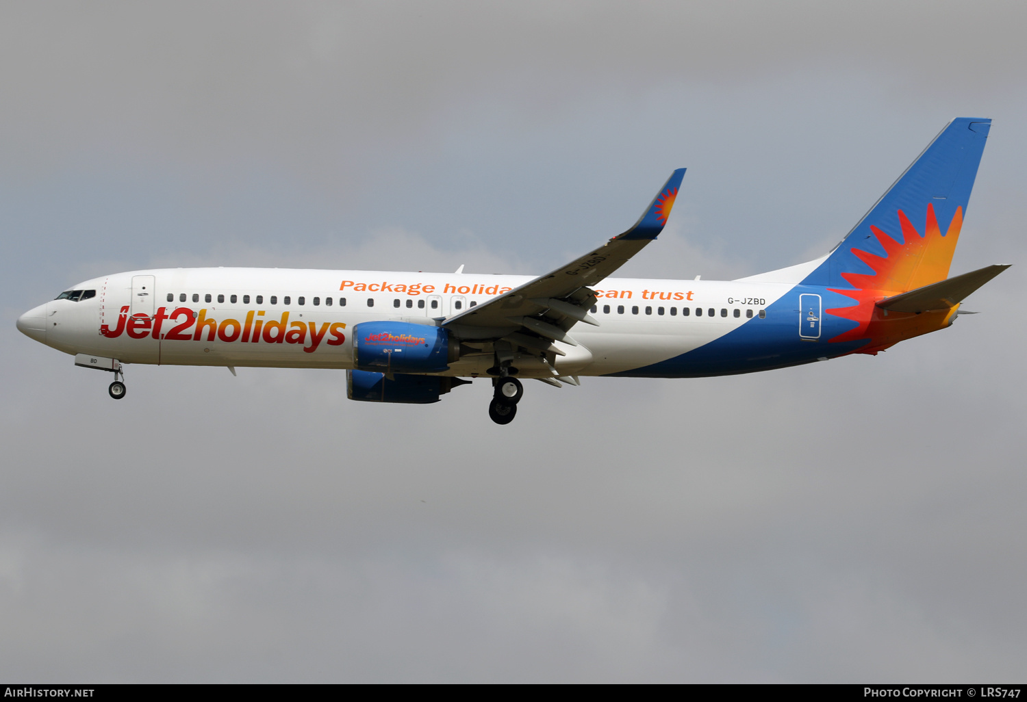 Aircraft Photo of G-JZBD | Boeing 737-800 | Jet2 Holidays | AirHistory.net #470915
