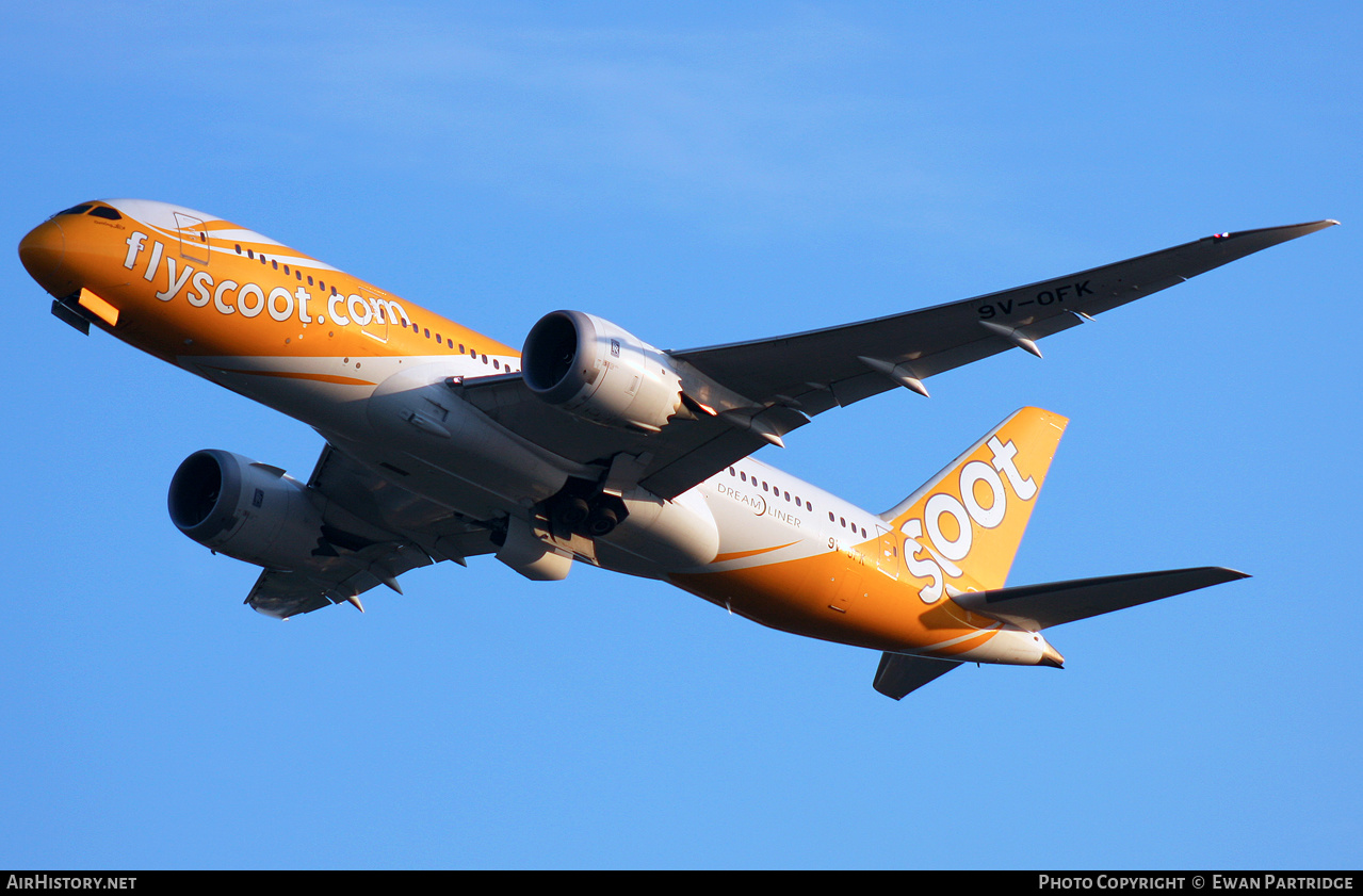 Aircraft Photo of 9V-OFK | Boeing 787-8 Dreamliner | Scoot | AirHistory.net #470939