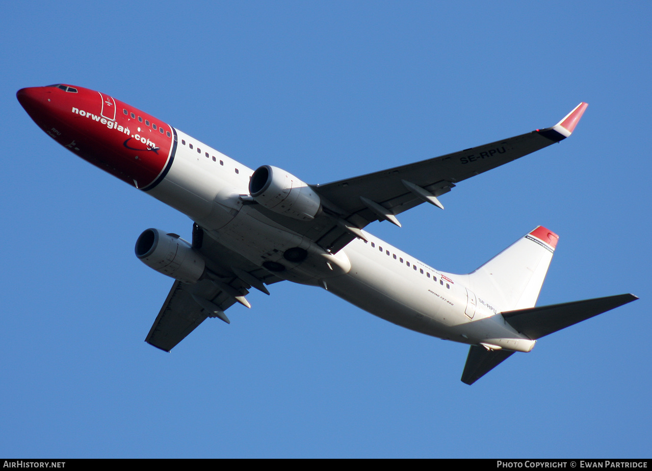 Aircraft Photo of SE-RPU | Boeing 737-8JP | Norwegian | AirHistory.net #470945