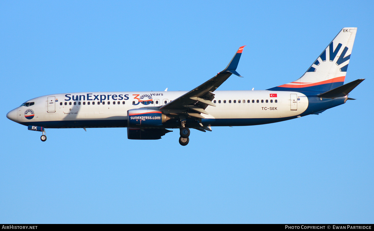 Aircraft Photo of TC-SEK | Boeing 737-8HC | SunExpress | AirHistory.net #470948