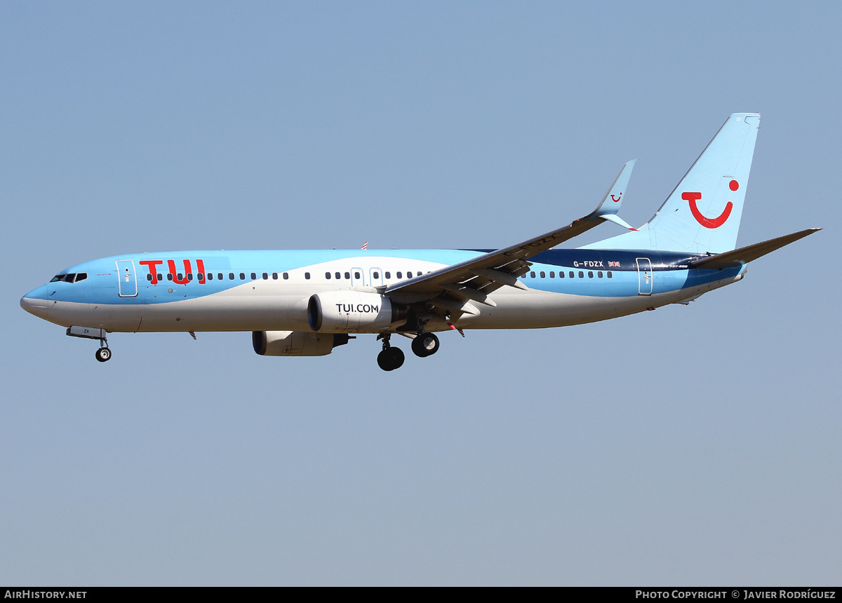 Aircraft Photo of G-FDZX | Boeing 737-8K5 | TUI | AirHistory.net #471006