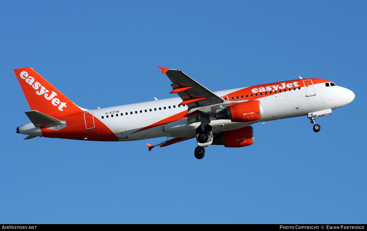 Aircraft Photo of G-EZTN | Airbus A320-214 | EasyJet | AirHistory.net #471051