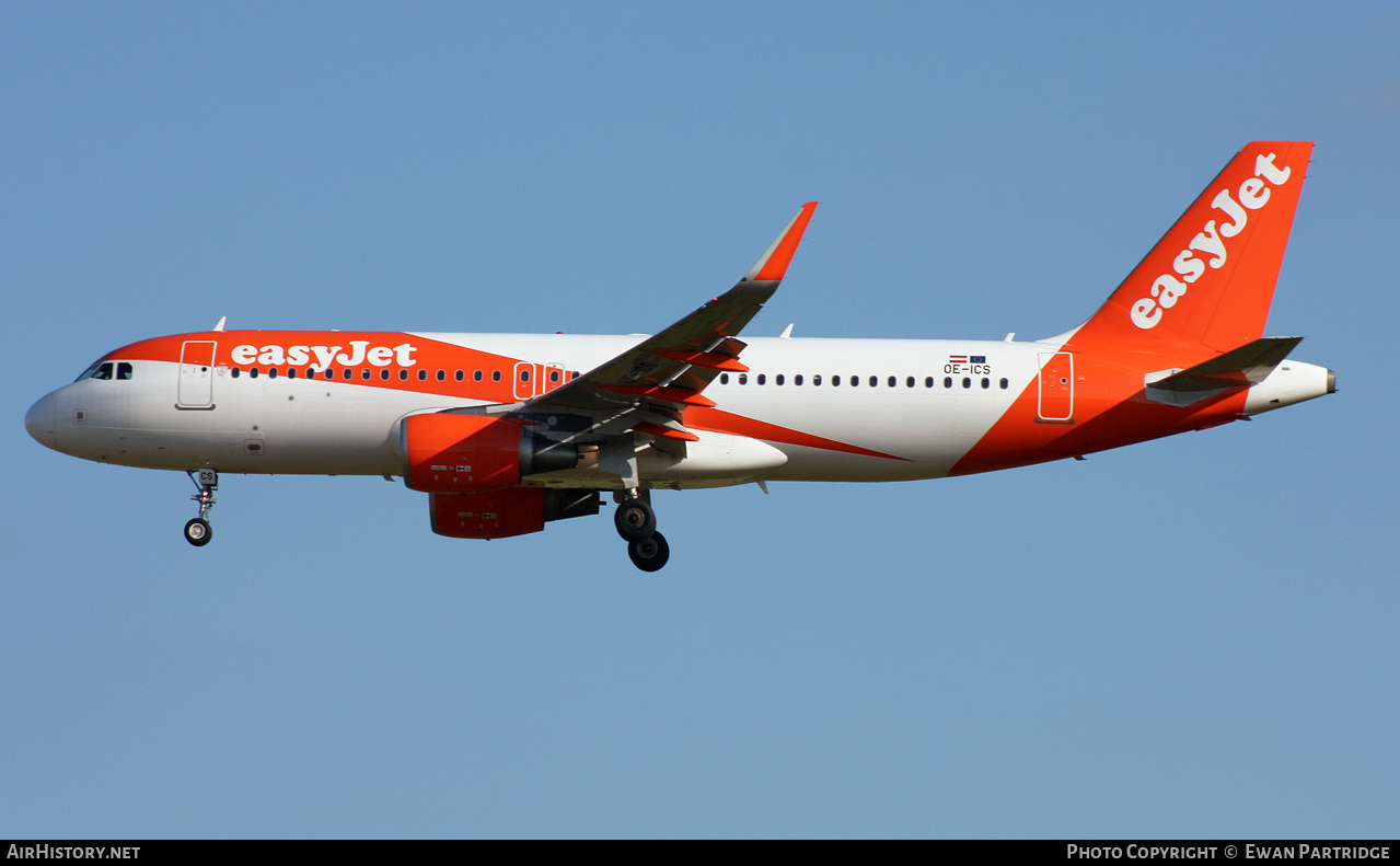 Aircraft Photo of OE-ICS | Airbus A320-214 | EasyJet | AirHistory.net #471072
