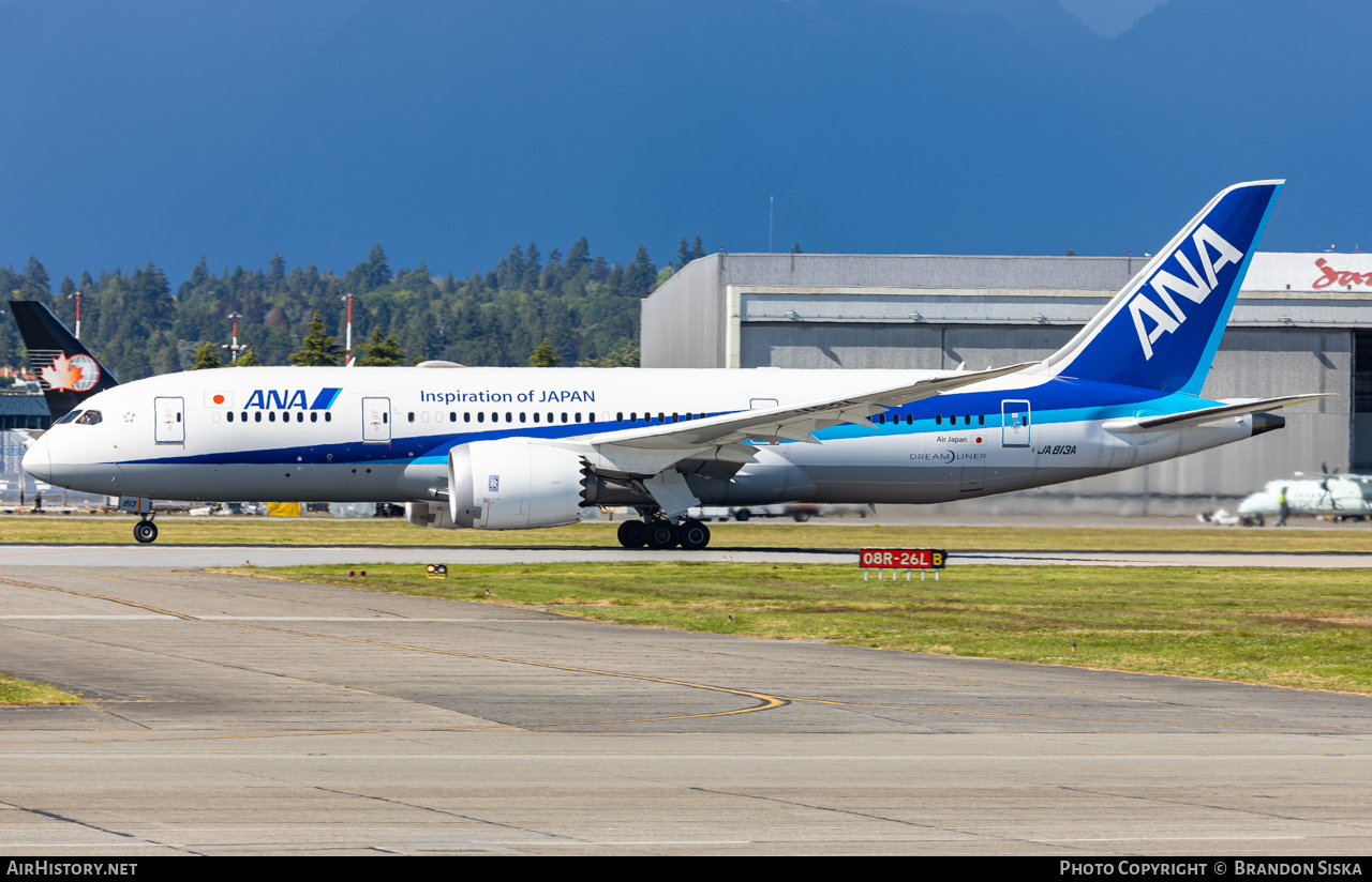 Aircraft Photo of JA813A | Boeing 787-8 Dreamliner | All Nippon Airways - ANA | AirHistory.net #471135