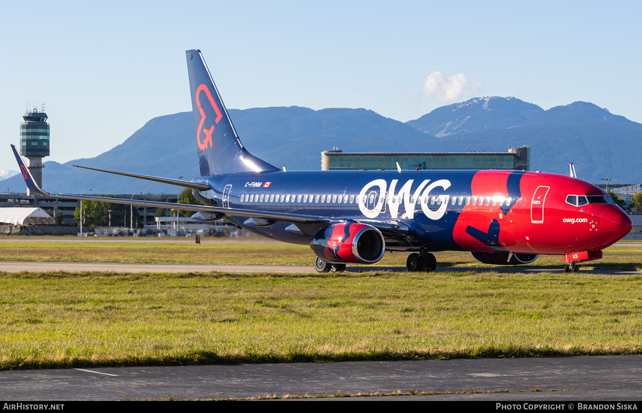 Aircraft Photo of C-FHNM | Boeing 737-8Q8 | OWG - Off We Go | AirHistory.net #471140