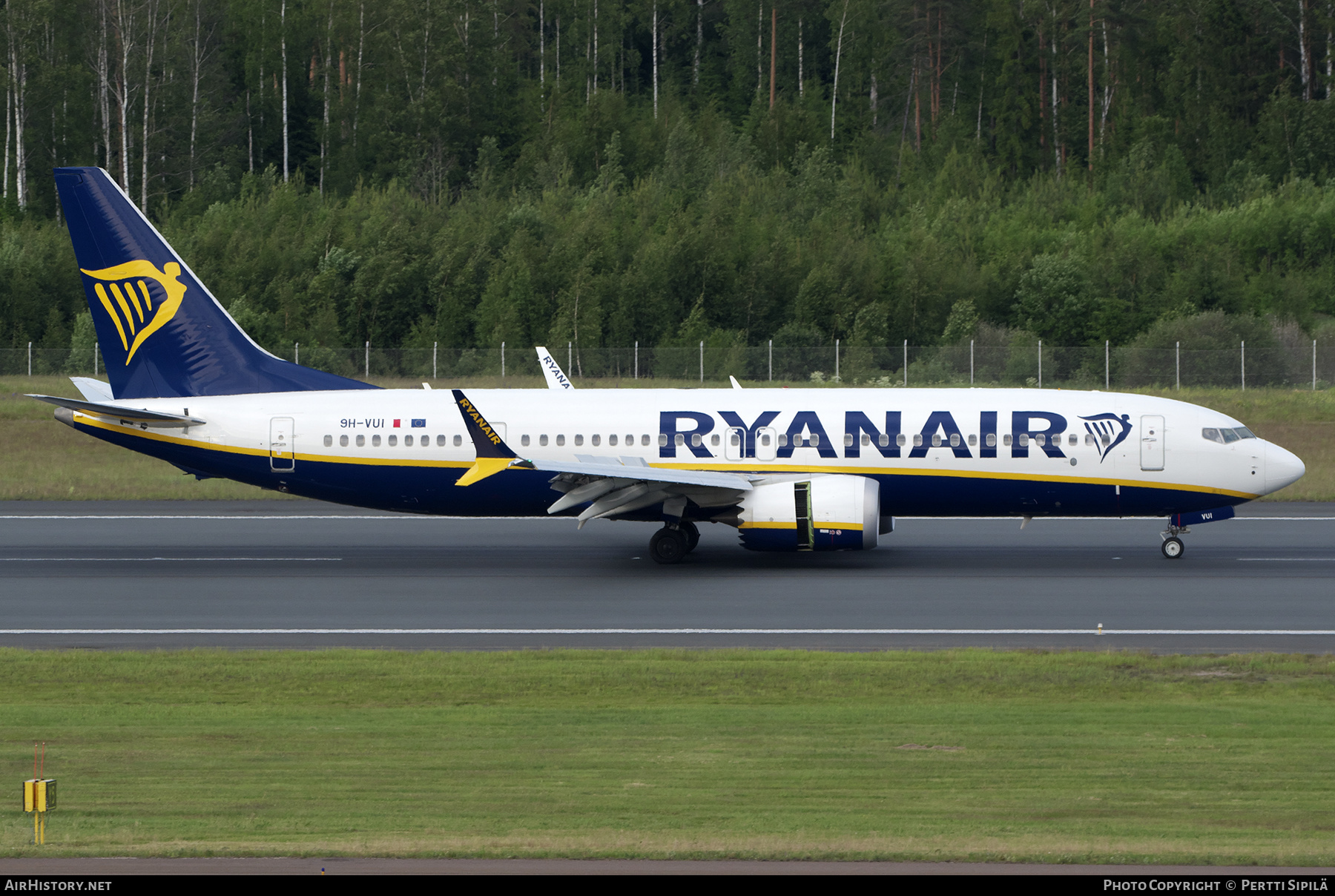 Aircraft Photo of 9H-VUI | Boeing 737-8200 Max 200 | Ryanair | AirHistory.net #471176