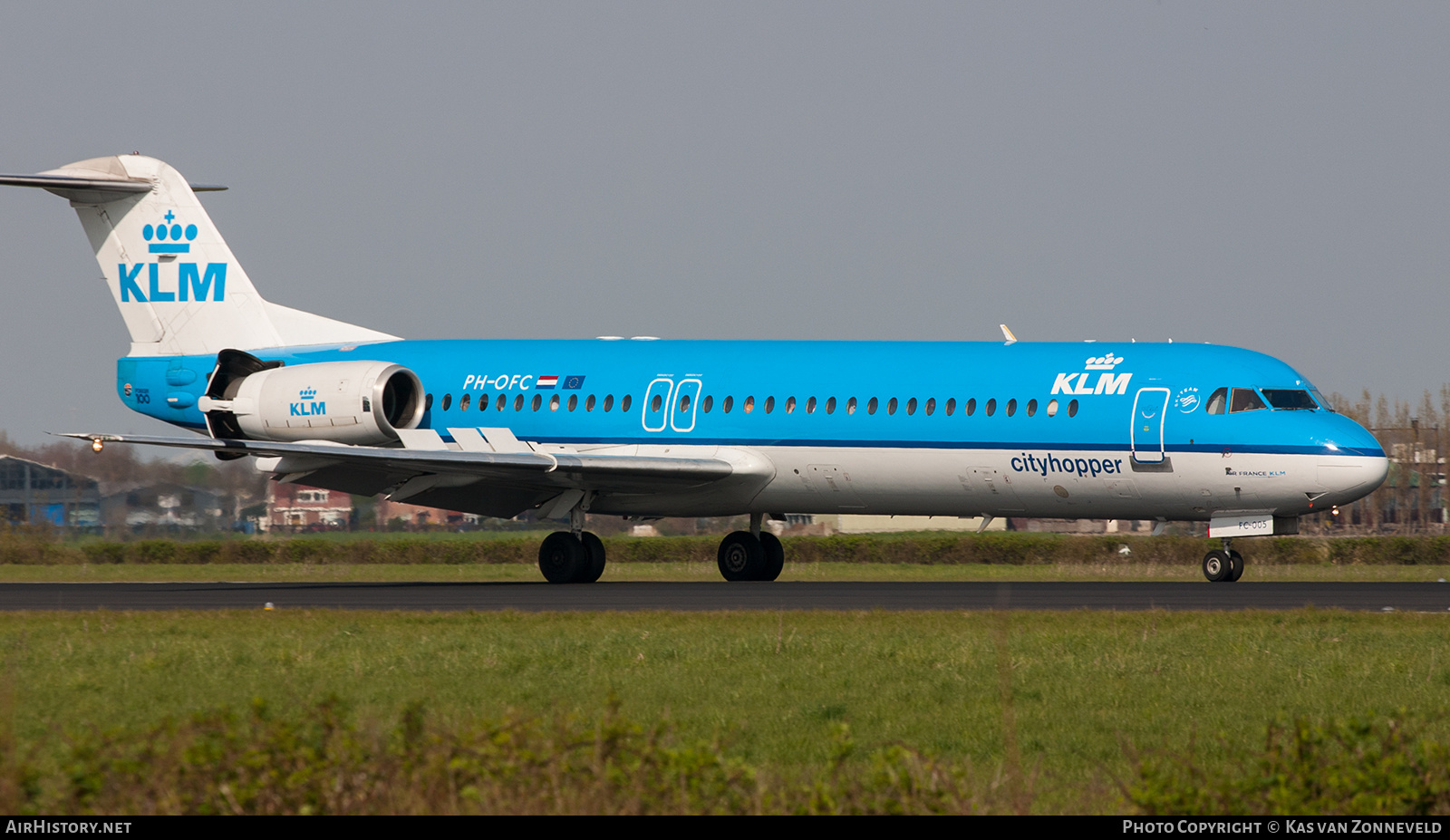 Aircraft Photo of PH-OFC | Fokker 100 (F28-0100) | KLM Cityhopper | AirHistory.net #471223